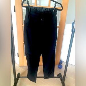 Shine star black paper-bag tie high waist size M